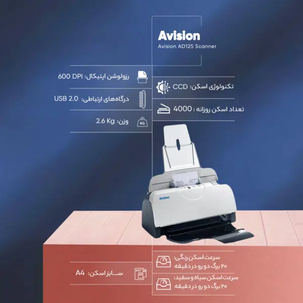 اسکنر Avision AD125