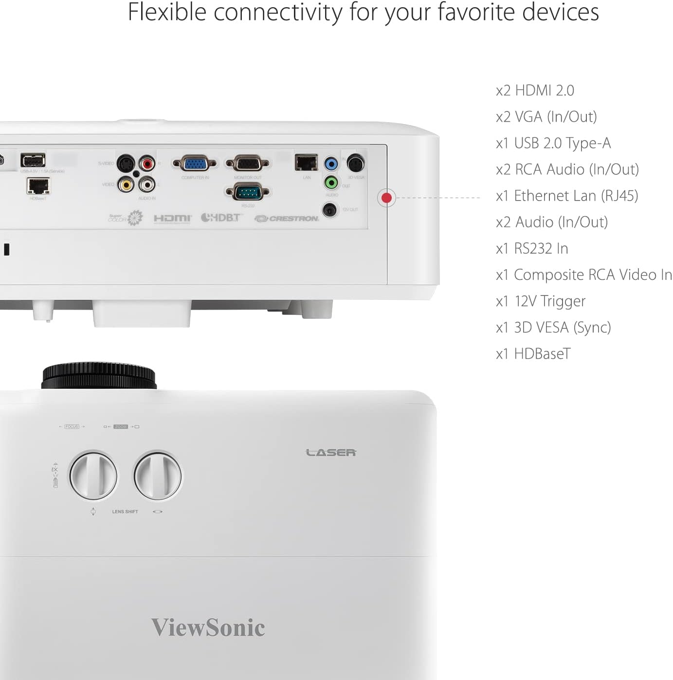 ویدئو پروژکتور ویوسونیک VIEWSONIC LS920WU ویدئو پروژکتور ویوسونیک VIEWSONIC LS920WU