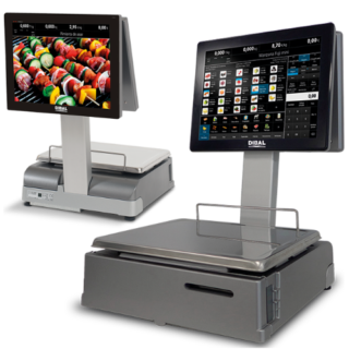 پوز اسکیل فروشگاهی Dibal CS-2255w با صفحه لمسی و سیستم POS